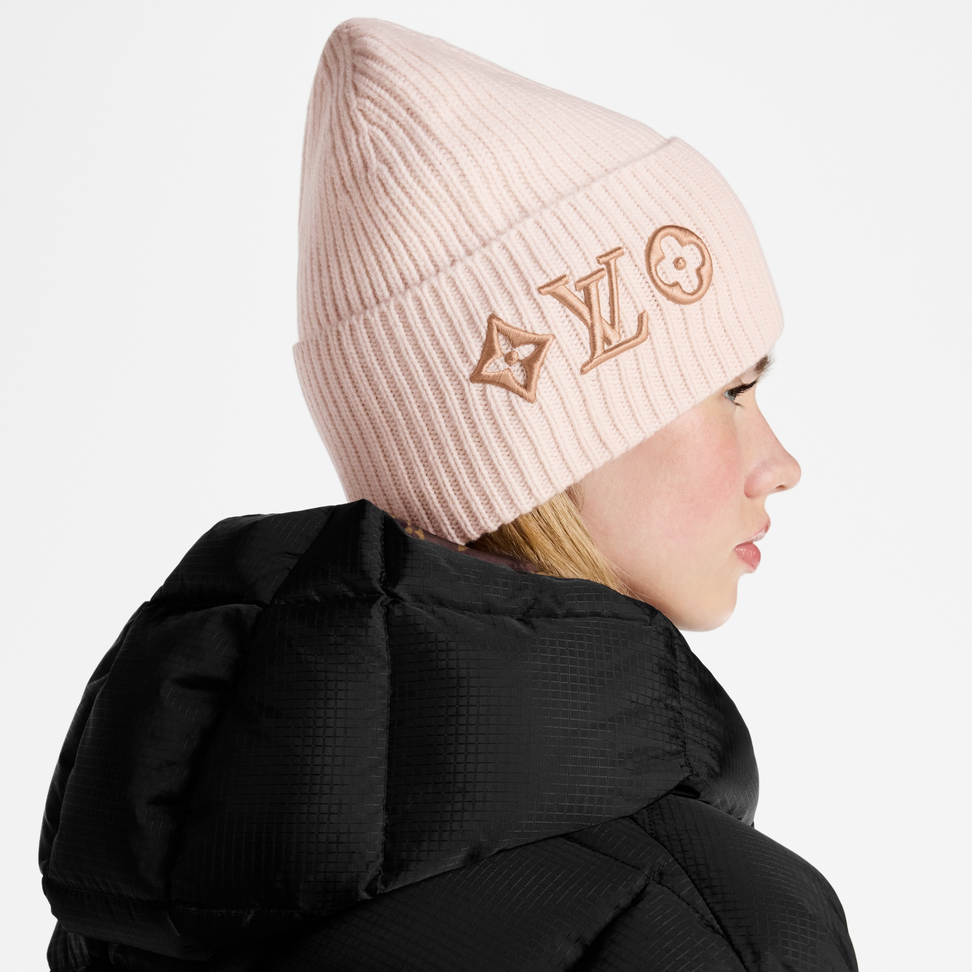 帽子 Louis Vuitton Bonnet LV Headline Louis Vuitton LV Headline Beanie Black - FW22 - GB